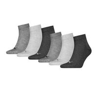 Puma Quarter Plain Socken 3er | grau | Herren|Damen|Kinder | 35-38 | 701230337-800 35-38