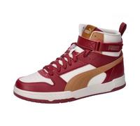 PUMA Unisex RBD Game Sneaker, Alpine Snow-Caramel Latte-Intense Red, 43 EU
