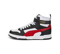 PUMA Unisex Rbd Game Sneaker, White High Risk Red Black Team Gold, 45 EU