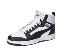 PUMA Unisex Rebound V6 Turnschuhe, Puma White Puma Black Shadow Gray Puma White, 45 EU