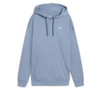 Kapuzensweatshirt PUMA "ESS RELAXED HOODIE FL", Damen, Gr. XL, blau (cool blau), Fleece, Obermaterial: 66% Baumwolle, 34% Polyester, unifarben, sportlich, relaxed fit normal, Langarm, Sweatshirts (574