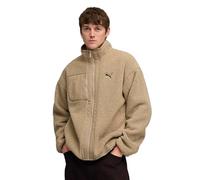 Winterjacke PUMA "REVERSIBLE HYBRID SHERPA JACKET", Herren, Gr. XL, ice coffee, Rippware, Obermaterial: 100% Polyester, unifarben, sportlich, relaxed fit normal, Langarm, Jacken (25024713-XL) ice coff