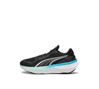 Laufschuh PUMA "Scend Pro 2 Laufschuhe Erwachsene", Herren, Gr. 43, schwarz mint melt speed blau grün, Obermaterial: Textil, Synthetik; Futter: Textil; Innensohle: Textil; Laufsohle: Gummi, Schuhe (88