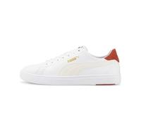 PUMA Unisex Serve Pro Lite Sneaker, White-Marshmallow Team Gold-Chili Oil, 42 EU