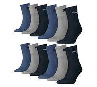 Puma Herren Socken SHORT CREW 3P UNISEX, navy/grey/nightshadow blue, 35-38, 231011001