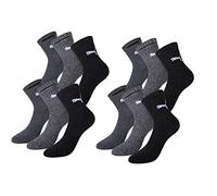 PUMA Unisex Short Crew Socken Basic Sportsocken 6er Pack (35/38, Anthrazit/Grey)