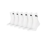 Puma Unisex Short Crew Socken Basic Sportsocken 6er Pack, 39/42, White