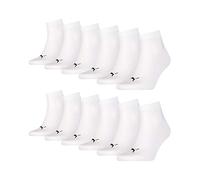 PUMA Unisex Short Crew Socken Sportsocken mit Frotteesohle 9er Pack (White, 39/42)