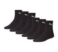 PUMA Unisex Short Crew Socks Socken Sportsocken MIT FROTTEESOHLE 6er Pack, Größe:39-42;Pack:6er Pack/Paar;Farbe:black / black 200