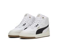 Puma Unisex Shuffle Downtown MidSneaker, Puma Weiß, Puma und Schwarz, Dampfgrau, 38.5 EU