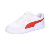 PUMA Unisex CAVEN 2.0 Sneaker, White-RED FIRE-Vapor Gray, 42.5 EU
