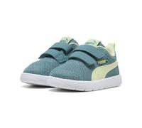 PUMA Unisex-Sneaker COURTFLEX V3 MESH INF für Babys, Ostsee-Blau-Apfelspritz, 8 UK-Kinder