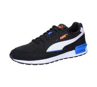 PUMA Unisex Graviton Sneaker, Black White Team Royal Rickie Orange Blue, 42.5 EU