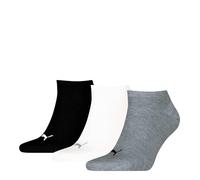 Puma Sneakersocken Sneaker Plain 3er Pack Schwarz/Grau Größe 35-38