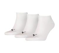 3 Paar Puma Sneaker Invisible Socken Gr. 35 - 49 Unisex Für Damen Herren Füßlinge , Bekleidung:Xl; Farbe:300 - White
