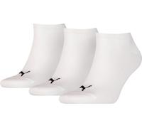 Puma Sneaker-Socken Plain 3er-Pack Weiß Größe 35–38