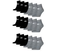 PUMA Unisex Quarter Socken Sneaker knöchelhoch für Damen Herren 18er Pack, Farbe:003 - Grey/Black, Socken & Strümpfe:35-38