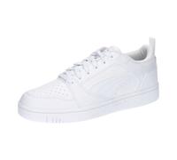 PUMA Rebound V6 Low Unisex Sneaker , Puma White Cool Light Gray, 38 EU