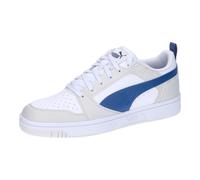 Sneaker PUMA "Rebound V6 Low Sneakers Erwachsene" Gr. 42.5, grau (vapor gray clyde royal white blue) Schuhe Puma (81032811-42,5) vapor gray clyde royal white blue