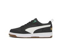 Puma Unisex-Sneaker Rebound V6 Low 75 Jahre, Puma Schwarz, Warmweiß, Archiv, Grün, Gold, makellos, 46 EU