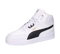 Puma Unisex Shuffle Downtown MidSneaker, Puma Weiß Puma Schwarz Puma Gold, 44.5 EU