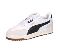 Puma Shuffle Downtown OG Sneaker, Unisex, Weiß/Schwarz-Vapor-Grau, 13 UK