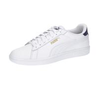 Puma Smash 3.0 L Unisex Sneaker , Puma White Puma Navy Puma Gold, 43 EU
