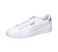 Puma Unisex Sneaker Smash 3.0 L 390987-30 38.5 PUMA White-Silver Mist-Plum Jam