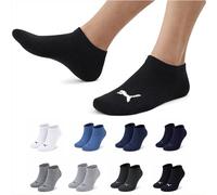 PUMA Unisex Sneaker Socken 5 Paar Kurze Sportsocken Damen Herren Basic | Baumwollmischung, Feuchtigkeitsmanagement, Elastischer Bund, Passgenauer Sitz, Unisex