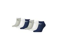 PUMA Unisex Sneaker Socken im Retro Design knöchelhoch für Damen Herren 6er Pack, Farbe:321 - navy, Socken & Strümpfe:35-38