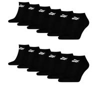 PUMA Unisex Sneaker Socken knöchelhoch für Damen Herren 12er Pack, Farbe:Black, Socken & Strümpfe:35-38