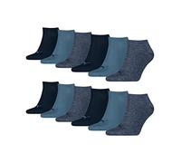 PUMA unisex Sneaker Socken Kurzsocken Sportsocken 261080001 12 Paar, Farbe:Blau, Menge:12 Paar (4 x 3er Pack), Größe:47-49, Artikel:-460 denim blue
