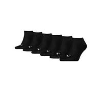Puma unisex Sneaker Socken Kurzsocken Sportsocken 261080001 6 Paar, Farbe:Schwarz, Menge:6 Paar (2 x 3er Pack), Größe:47-49, Artikel:-200 black