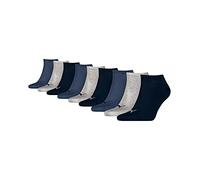 PUMA unisex Sneaker Socken Kurzsocken Sportsocken 261080001 9 Paar, Farbe:Mehrfarbig, Menge:9 Paar (3 x 3er Pack), Größe:43-46, Artikel:-532 navy/grey/nightshadow blue