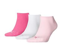 PUMA Unisex Sneaker Trainer Plain Socks Socken (3er Pack), Pink Lady, 35-38