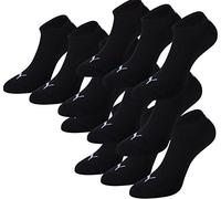 PUMA Unisex Sneakers Socken Sportsocken 4 x 3er Pack (schwarz, 39-42)