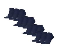 PUMA Unisex Sneakersocken, 12er Pack - Sneaker Plain 12P, Logo, einfarbig Blau 39-42