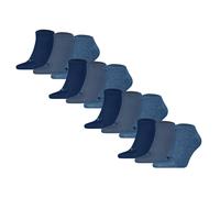 PUMA Unisex Sneakersocken, 12er Pack - Sneaker Plain 12P, Logo, einfarbig Denim Blau 43-46