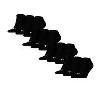 PUMA Unisex Sneakersocken, 12er Pack - Sneaker Plain 12P, Logo, einfarbig Schwarz 43-46