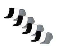 PUMA Unisex Sneakersocken, 12er Pack - Sneaker Plain 12P, Logo, einfarbig Schwarz/Weiß/Grau 35-38
