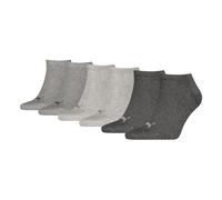 PUMA Unisex Plain Sneaker Sock, Anthraci/l Mel Grey/m Mel Grey-New, 43/46 (3er Pack)