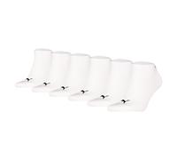 Sneakersocken PUMA "PU Sneaker Socks 6-pack", Damen, Gr. 35-38, weiß, Obermaterial: 72% Baumwolle, 24% Polyester, 3% Polyamid, 1% Elasthan, unifarben, normal, Socken Sneakersocken, Topseller (477863-3