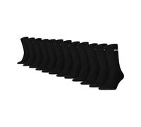 PUMA Unisex Socken, 12er Pack - Sport Crew Sock,Tennissocken, ECOM Schwarz / 39-42 39-42 Schwarz