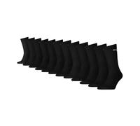 PUMA Unisex Socken, 12er Pack - Sport Crew Sock,Tennissocken, ECOM Schwarz 47-49