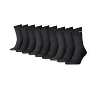 PUMA Unisex Socken, 9er Pack - Sport Crew Sock,Tennissocken, ECOM Schwarz 47-49
