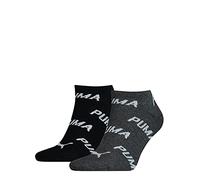 Puma Sneakersocken mit Logo-Muster im 2er-Pack in Black, Größe 39/42