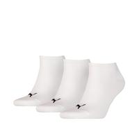 Puma Sneaker-Socken Plain 3er-Pack Weiß Größe 35–38