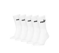 Puma Unisex Socken Sport, 5 Stück (Weiß, 39-42)