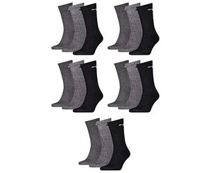 PUMA Unisex Socken, Sportsocken 15 PAAR, Frotteesohle, Regular Crew (Grau Mix (207), 39-42 (6-8 UK))