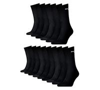 PUMA Unisex Socken, Sportsocken 15 PAAR, Frotteesohle, Regular Crew (Schwarz (200), 43-46 (9-11 UK))